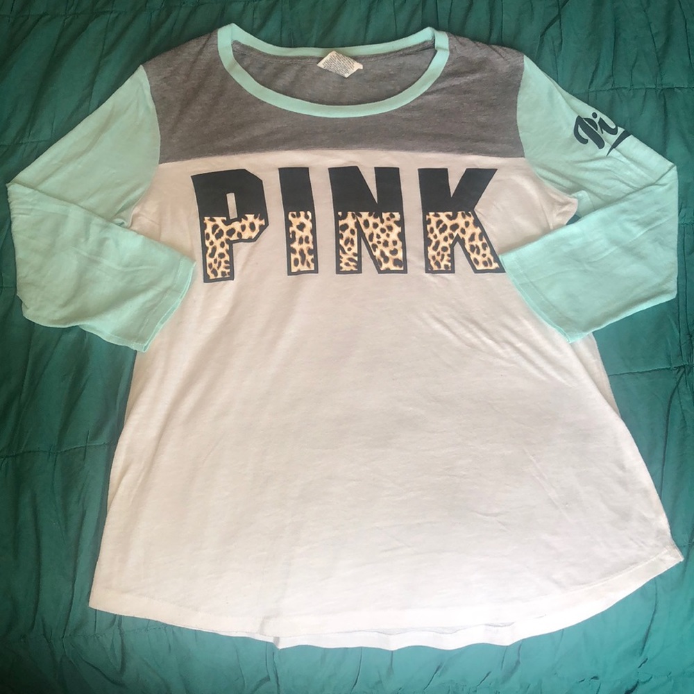 Victoria Secret PINK 3/4 Sleeve Tee Size M